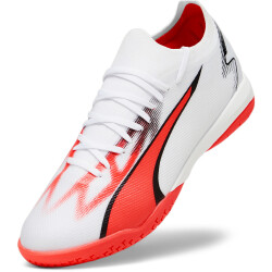 PUMA Ultra Match IT Hallen-Fußballschuhe Herren 01 - PUMA white/PUMA black/fire orchid 44