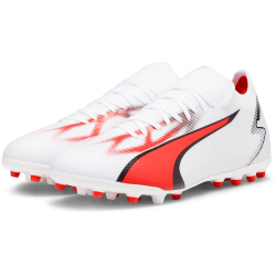 PUMA Ultra Match MG Fußballschuhe Herren 01 - PUMA white/PUMA black/fire orchid 42