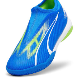 PUMA Ultra Match LL IT + Mid Hallen-Fußballschuhe Kinder 03 - ultra blue/puma white/pro green 38