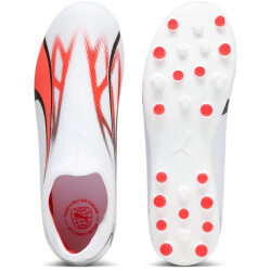 PUMA Ultra Match LL MG Multi-Ground Fußballschuhe Kinder 01 - PUMA white/PUMA black/fire orchid 30