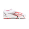 PUMA Ultra Match LL MG Multi-Ground Fußballschuhe Kinder 01 - PUMA white/PUMA black/fire orchid 36