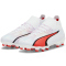 PUMA Ultra Pro FG/AG Fußballschuhe Kinder 01 - PUMA white/PUMA black/fire orchid 37