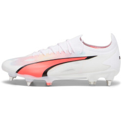 PUMA Ultra Ultimate MxSG Stollen-Fußballschuhe 01 - PUMA white/PUMA black/fire orchid 38