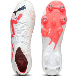 PUMA Future Ultimate Low MxSG Stollen-Fußballschuhe 01 - PUMA white/PUMA black/fire orchid 40.5