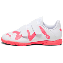 PUMA Future Play IT V Hallen-Fußballschuhe Kinder 01 - PUMA white/fire orchid 28