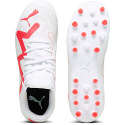 PUMA Future Play MG Multi-Ground Fußballschuhe Kinder 01 - PUMA white/fire orchid 38.5