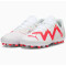 PUMA Future Play MG Multi-Ground Fußballschuhe Kinder 01 - PUMA white/fire orchid 38.5
