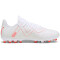 PUMA Future Play MG Multi-Ground Fußballschuhe Kinder 01 - PUMA white/fire orchid 38.5