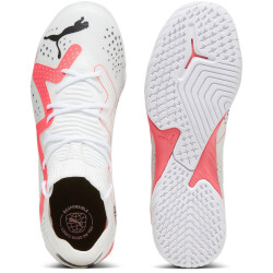 PUMA Future Match IT + Mid Hallen-Fußballschuhe Kinder 01 - PUMA white/PUMA black/fire orchid 33