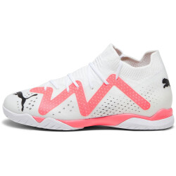 PUMA Future Match IT + Mid Hallen-Fußballschuhe Kinder 01 - PUMA white/PUMA black/fire orchid 33