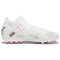PUMA Future Match MG Multi-Ground Fußballschuhe Kinder 01 - PUMA white/PUMA black/fire orchid 34
