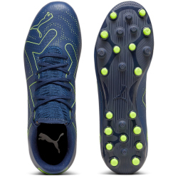 PUMA Future Play MG Multi-Ground Fu&szlig;ballschuhe Herren 03 - persian blue/pro green 39