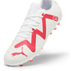 PUMA Future Play MG Multi-Ground Fußballschuhe Herren 01 - PUMA white/fire orchid 44.5