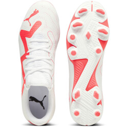 PUMA Future Play FG/AG Fußballschuhe Herren 01 - PUMA white/fire orchid 44.5