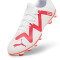 PUMA Future Play FG/AG Fußballschuhe Herren 01 - PUMA white/fire orchid 44.5