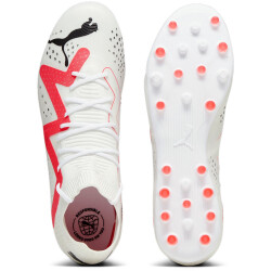 PUMA Future Match MG Multi-Ground Fußballschuhe Herren 01 - PUMA white/PUMA black/fire orchid 45
