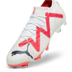 PUMA Future Ultimate Low FG/AG Fußballschuhe 01 - PUMA white/PUMA black/fire orchid 47