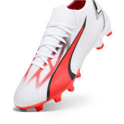 PUMA Ultra Match FG/AG Fußballschuhe 01 - PUMA white/PUMA black/fire orchid 40.5