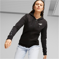 PUMA Essentials Tape Fleece Kapuzenjacke Damen