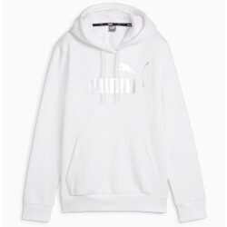 PUMA ESS+ Metallic Logo Fleece-Hoodie Damen 02 - puma...