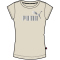 PUMA Ess+ Metallic Logo T-Shirt Damen 89 - alpine snow L