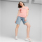 PUMA Ess+ Metallic Logo T-Shirt Damen 65 - peach smoothie S