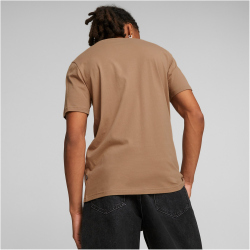 PUMA Ess+ Metallic Tape T-Shirt Herren 86 - toasted M