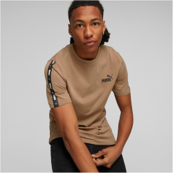 PUMA Ess+ Metallic Tape T-Shirt Herren 86 - toasted XL