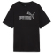 PUMA Essentials+ Marbleized Cropped Relaxed T-Shirt Damen 01 - puma black XS