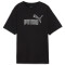 PUMA Essentials+ Marbleized Cropped Relaxed T-Shirt Damen 01 - puma black L