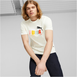 PUMA Essentials+ Multicolor T-Shirt Herren 65 - warm white XL