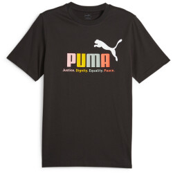 PUMA Essentials+ Multicolor T-Shirt Herren 01 - puma black M