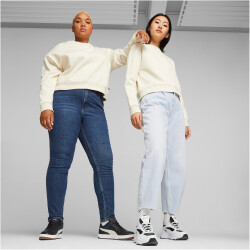 PUMA Essentials+ Relaxed Small Logo Fleece Sweatshirt Damen 89 - alpine snow L