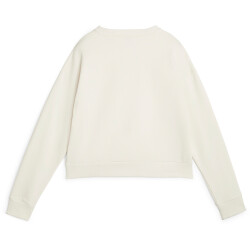 PUMA Essentials+ Relaxed Small Logo Fleece Sweatshirt Damen 89 - alpine snow L