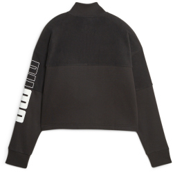 PUMA Power Colorblock High Neck Winterized Sweatshirt Damen 01 - puma black XS