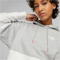 PUMA Power Colorblock Fleece Hoodie Damen 04 - light gray heather L