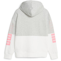 PUMA Power Colorblock Fleece Hoodie Damen 04 - light gray heather L