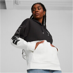 PUMA Power Colorblock Fleece Hoodie Damen 01 - puma black L