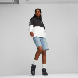 PUMA Power Colorblock Fleece Hoodie Damen 01 - puma black L