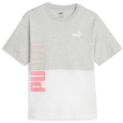 PUMA Power Colorblock T-Shirt Damen 04 - light gray...