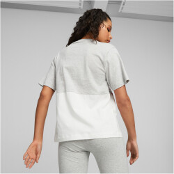 PUMA Power Colorblock T-Shirt Damen 04 - light gray...