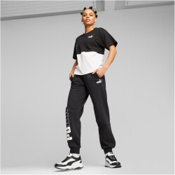 PUMA Power Colorblock T-Shirt Damen 01 - puma black L