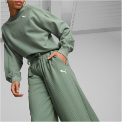 PUMA HER High-Waist Hose Damen 44 - eucalyptus M
