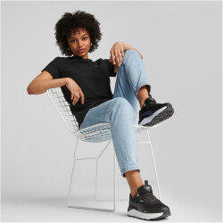 PUMA HER Structured T-Shirt Damen 01 - puma black S