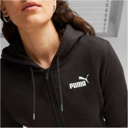 PUMA Essentials Tape Fleece Kapuzenjacke Damen 01 - puma...