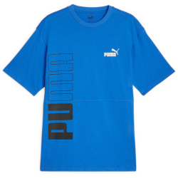 PUMA Power Colorblock T-Shirt Herren 47 - racing blue S