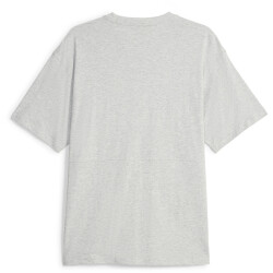 PUMA Power Colorblock T-Shirt Herren 04 - light gray heather XL
