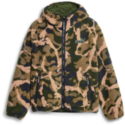 PUMA Sherpa Hooded Print Winterjacke Herren 31 - myrtle S