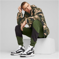 PUMA Sherpa Hooded Print Winterjacke Herren 31 - myrtle L