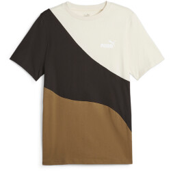 PUMA Power Cat T-Shirt Herren 87 - chocolate chip S